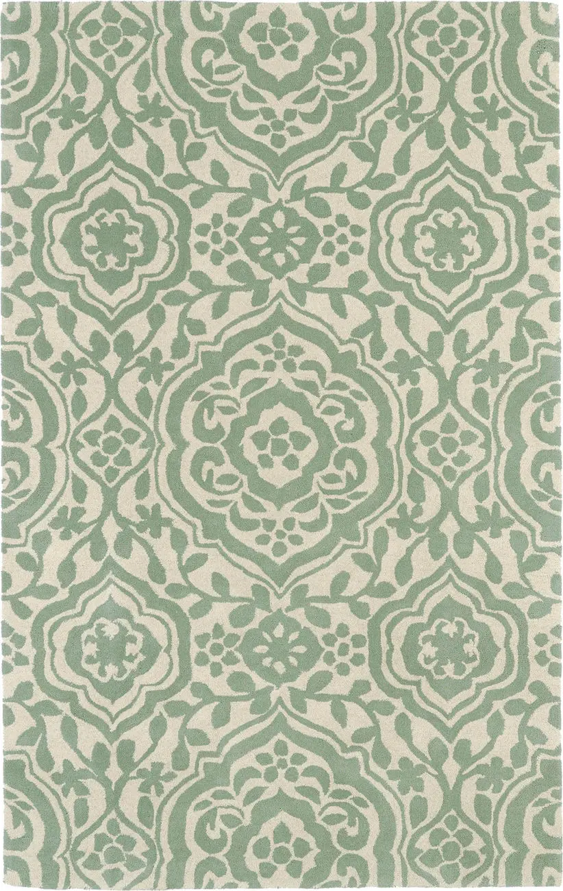 Modern Loom Evolution Hand Tufted Mint Transitional Rug 2