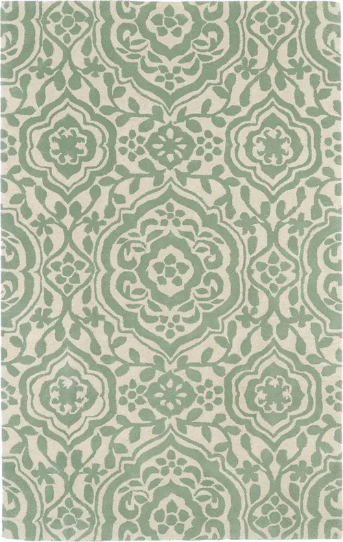 Modern Loom Evolution Hand Tufted Mint Transitional Rug 2