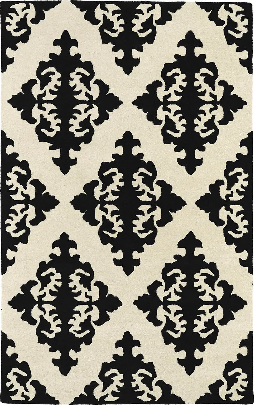 Modern Loom Evolution Black Patterned Modern Rug