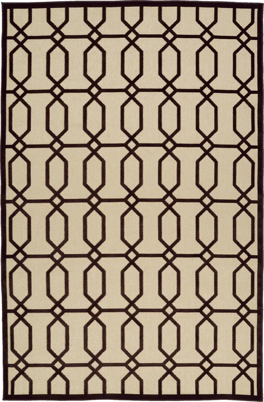 Modern Loom Fresh Air Chocolate Outdoor Patterned Modern Rug 2