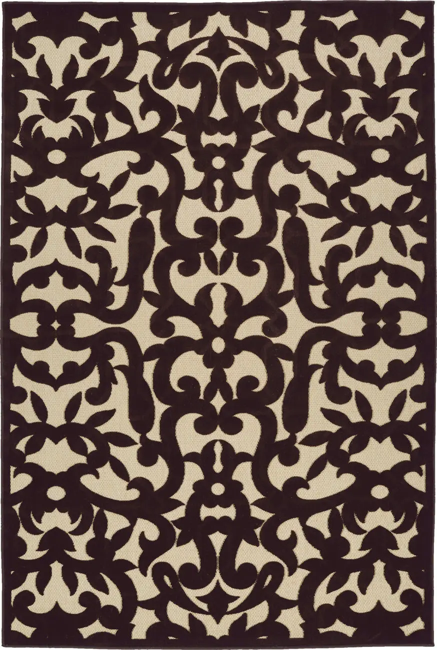 Modern Loom Fresh Air Chocolate Outdoor Transitional Rug
