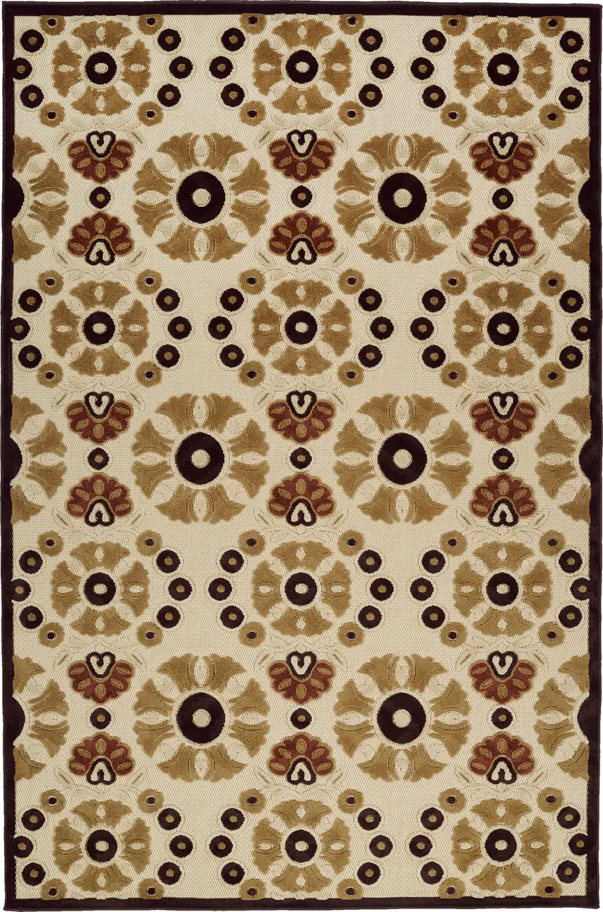 Modern Loom Fresh Air Beige Outdoor Transitional Rug 2
