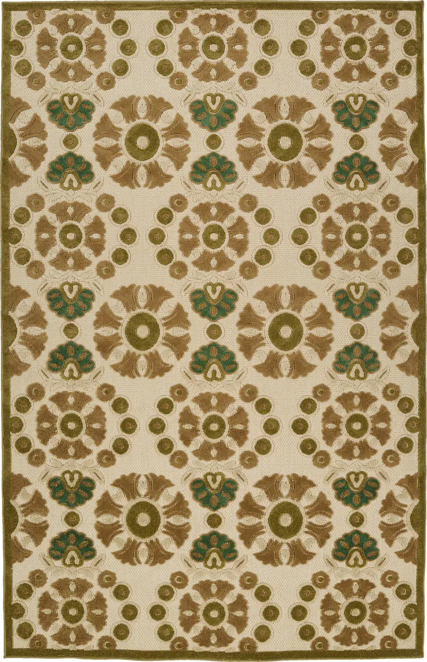 Modern Loom Fresh Air Beige Outdoor Transitional Rug 3