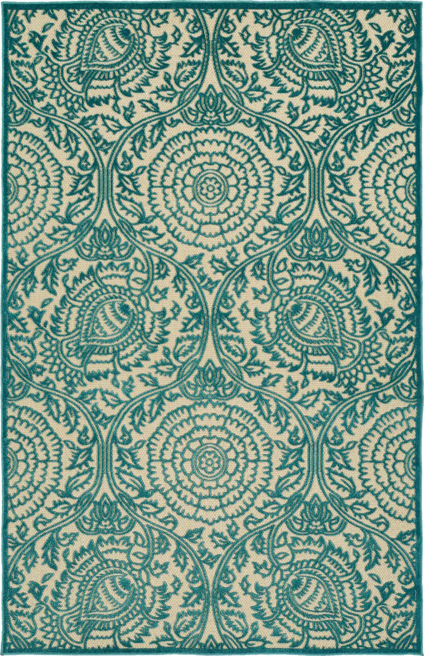 Modern Loom Fresh Air Light Blue Outdoor Transitional Rug