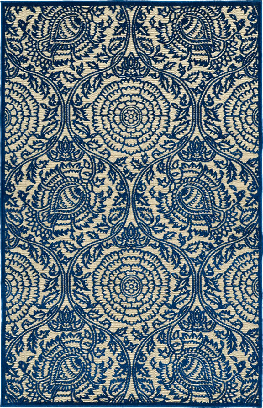 Modern Loom Fresh Air Navy Outdoor Transitional Rug