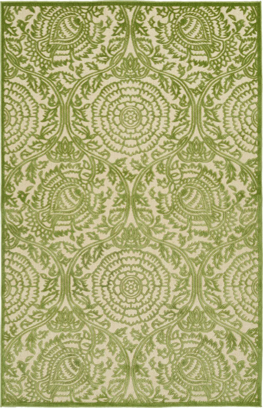 Modern Loom Fresh Air Green Outdoor Transitional Rug
