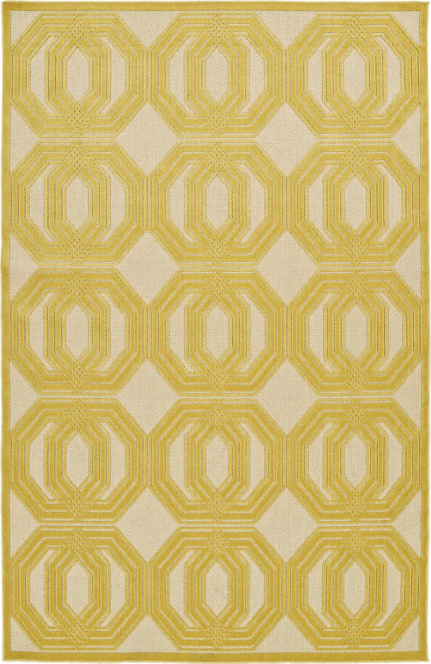 Modern Loom Fresh Air Gold Outdoor Patterned Modern Rug 2