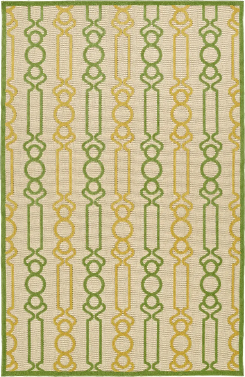 Modern Loom Fresh Air Gold Outdoor Patterned Modern Rug 3