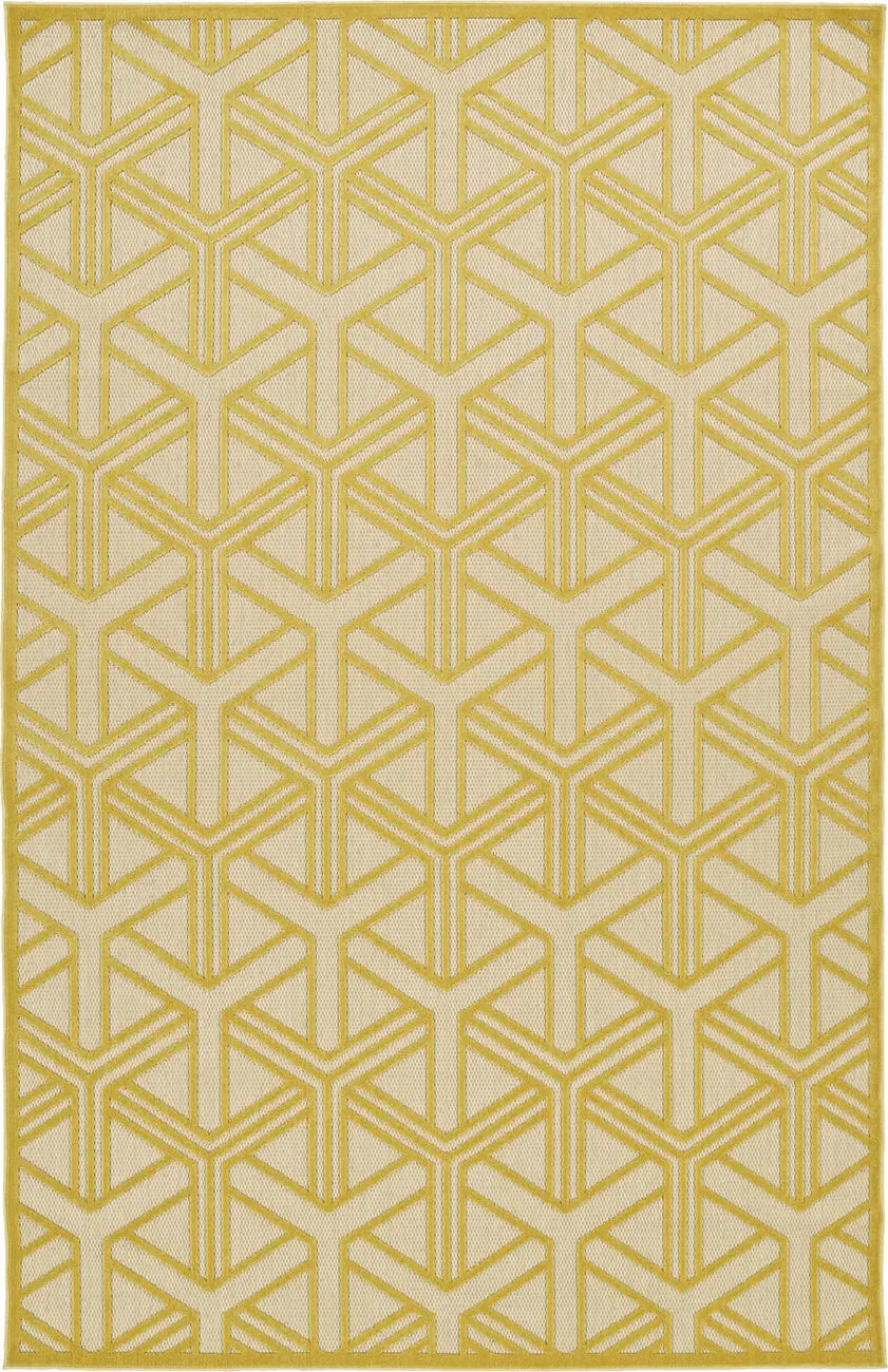Modern Loom Fresh Air Gold Outdoor Patterned Modern Rug 4