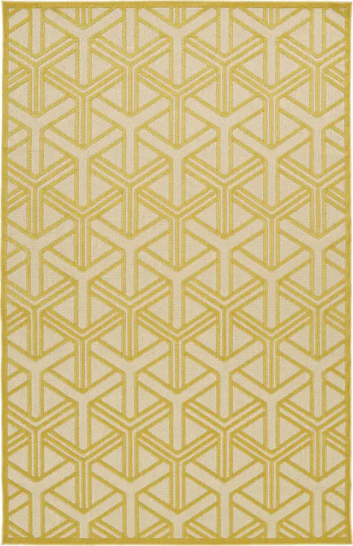 Modern Loom Fresh Air Gold Outdoor Patterned Modern Rug 4