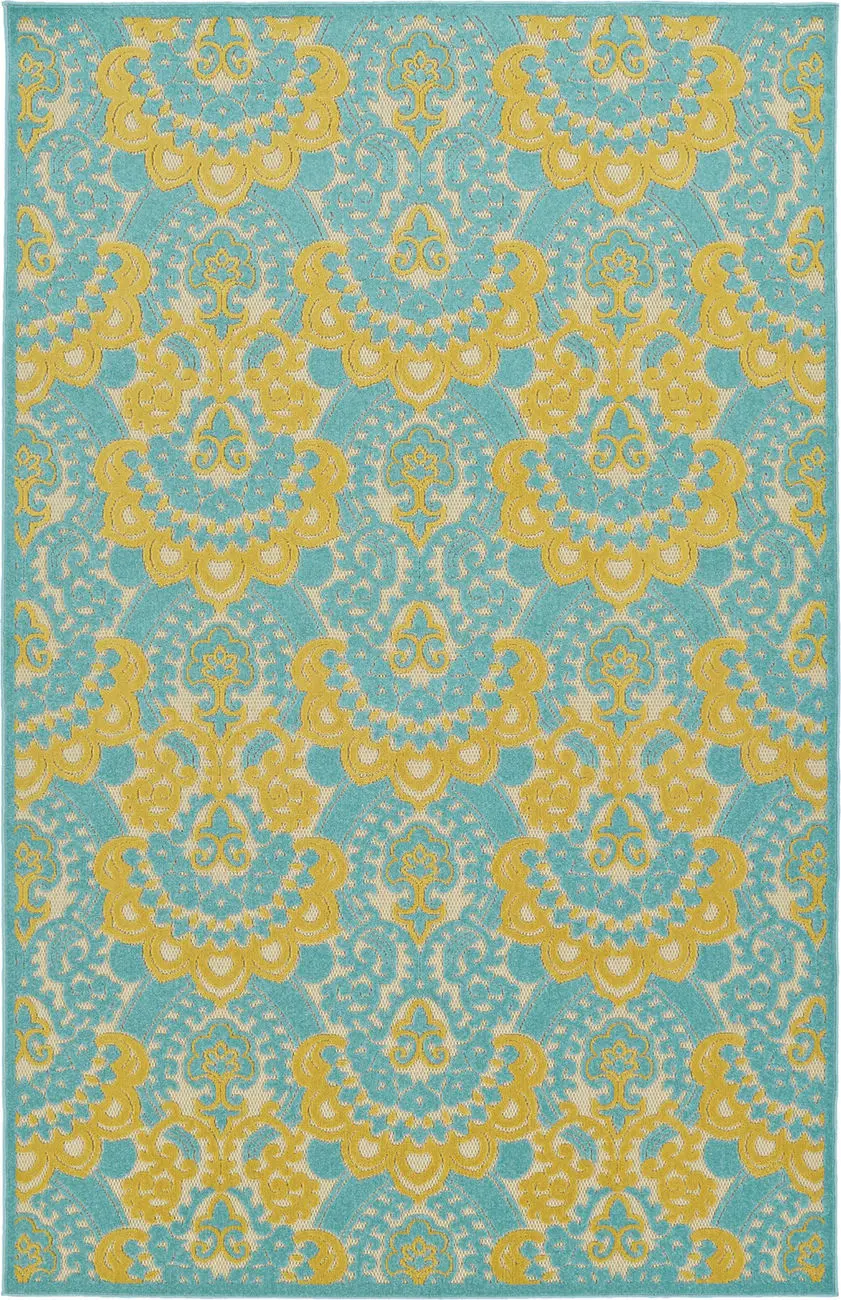 Modern Loom Fresh Air Gold Outdoor Transitional Rug