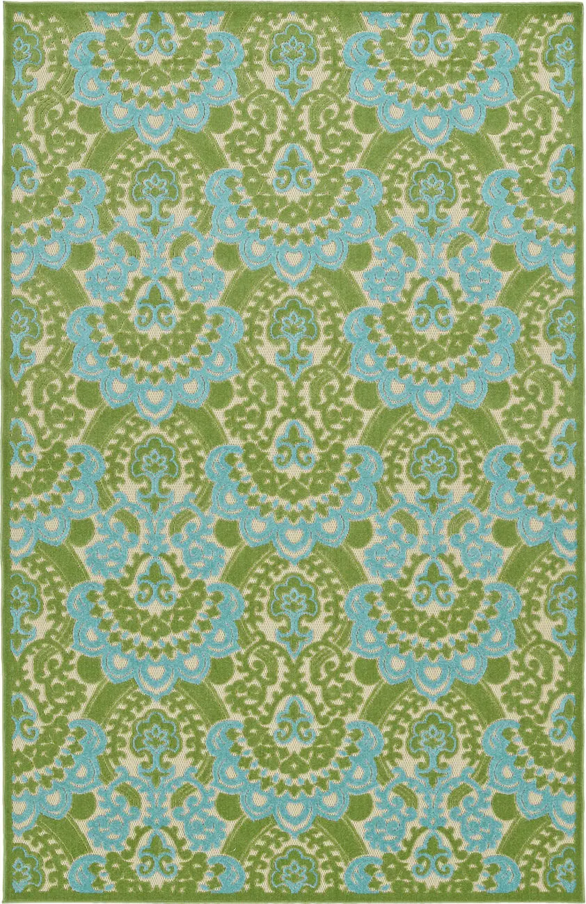 Modern Loom Fresh Air Green Outdoor Transitional Rug 3