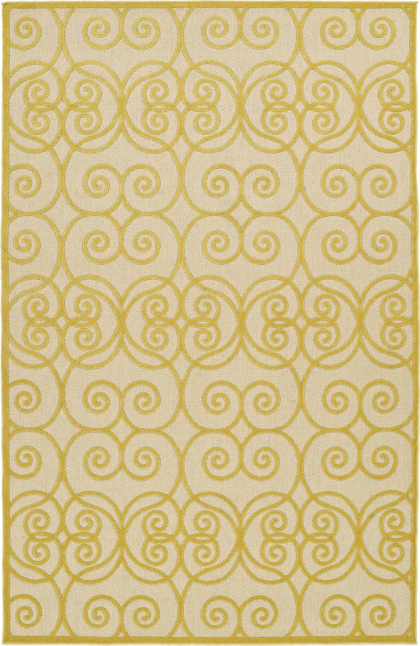 Modern Loom Fresh Air Gold Outdoor Transitional Rug 2