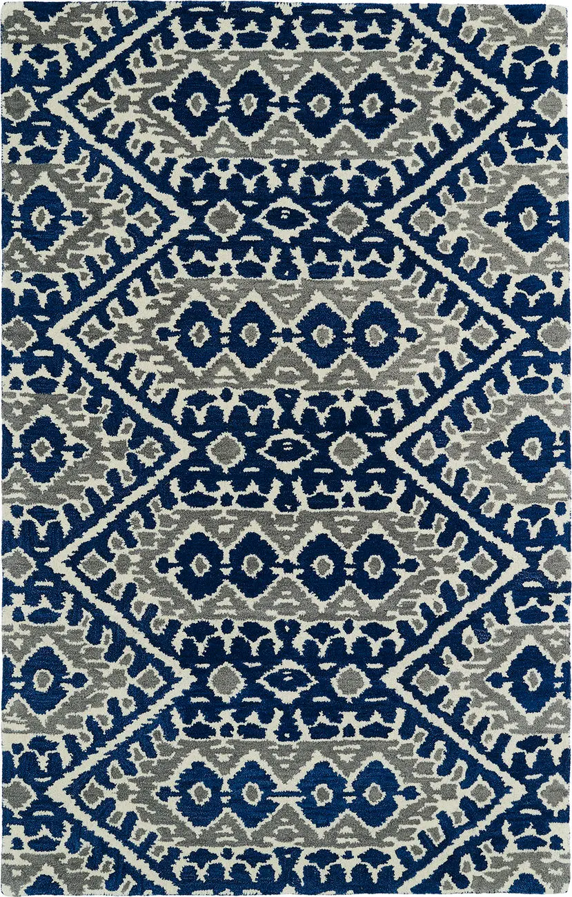 Modern Loom Global Inspirations Navy Transitional Rug
