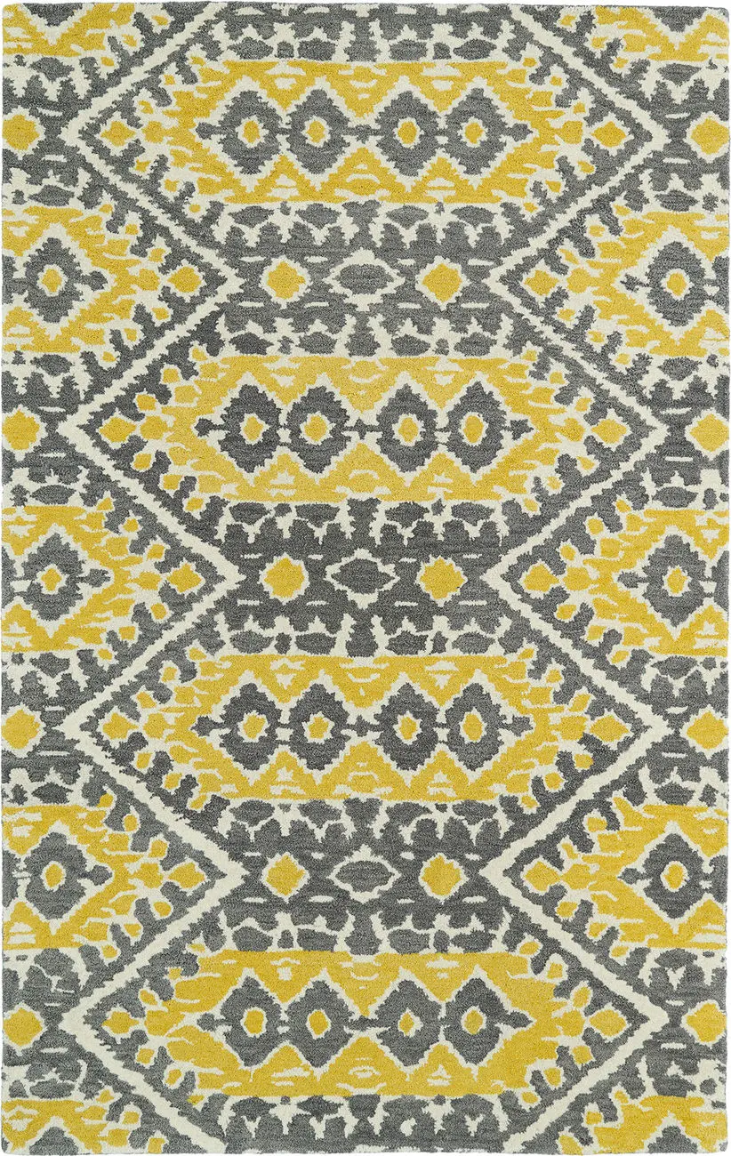 Modern Loom Global Inspirations Yellow Transitional Rug