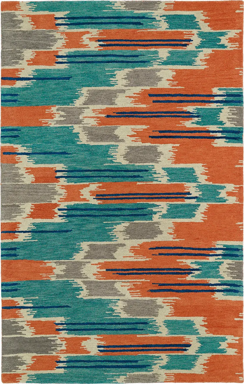Modern Loom Global Inspirations Turquoise Modern Rug
