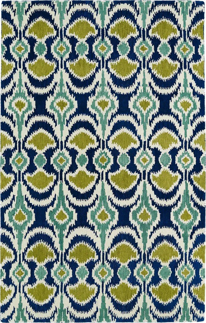 Modern Loom Global Inspirations Navy Transitional Rug 2