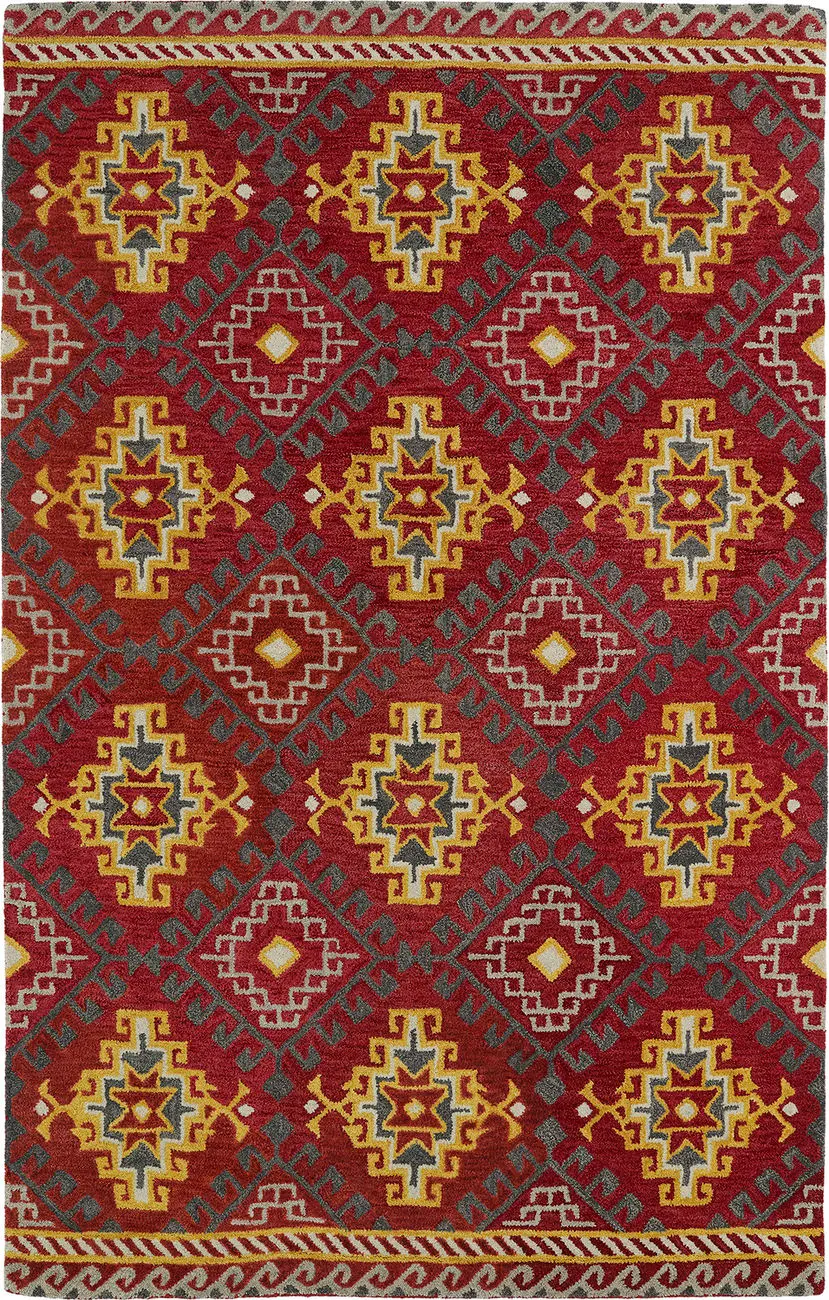 Modern Loom Global Inspirations Red Transitional Rug