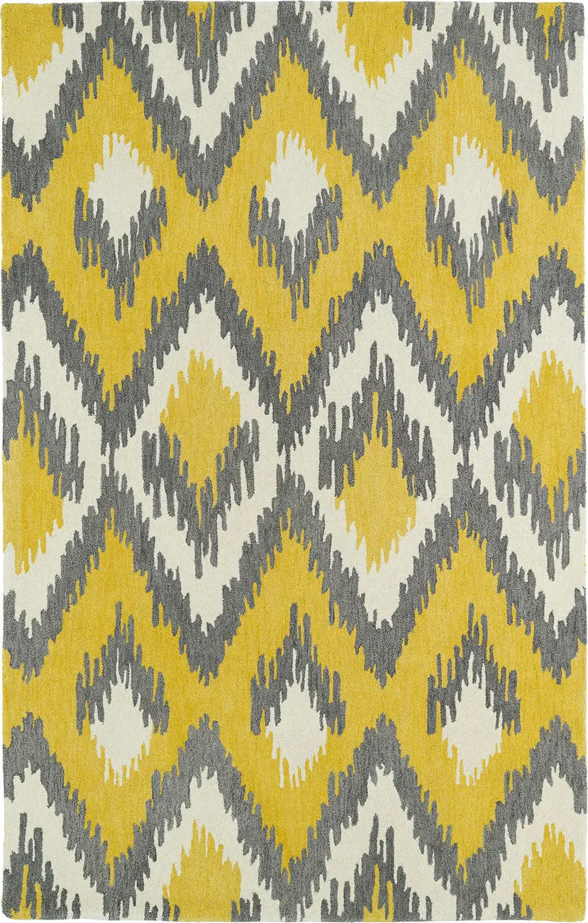 Modern Loom Global Inspirations Yellow Transitional Rug 2
