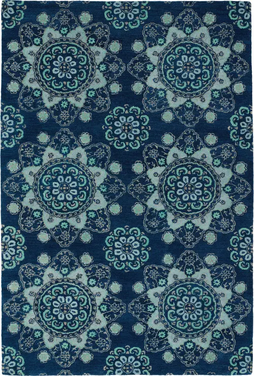 Modern Loom Global Inspiration Navy Transitional Rug 2