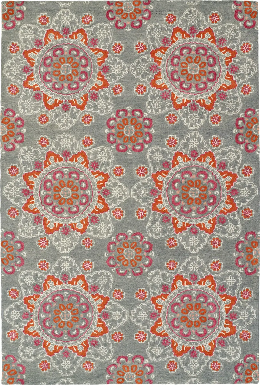 Modern Loom Global Inspiration Grey Transitional Rug 2
