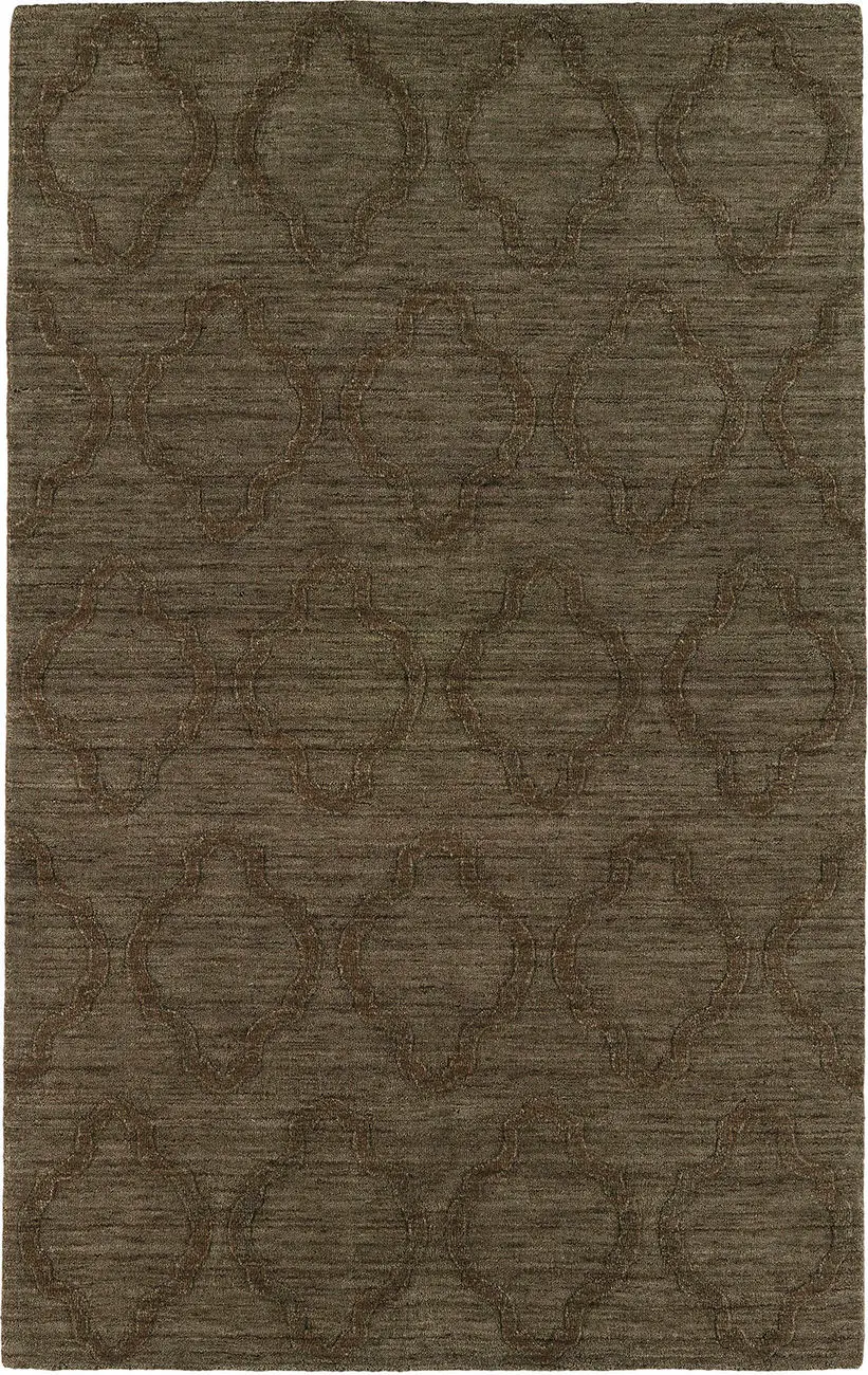 Modern Loom Imprints Chocolate Patterned Modern Rug
