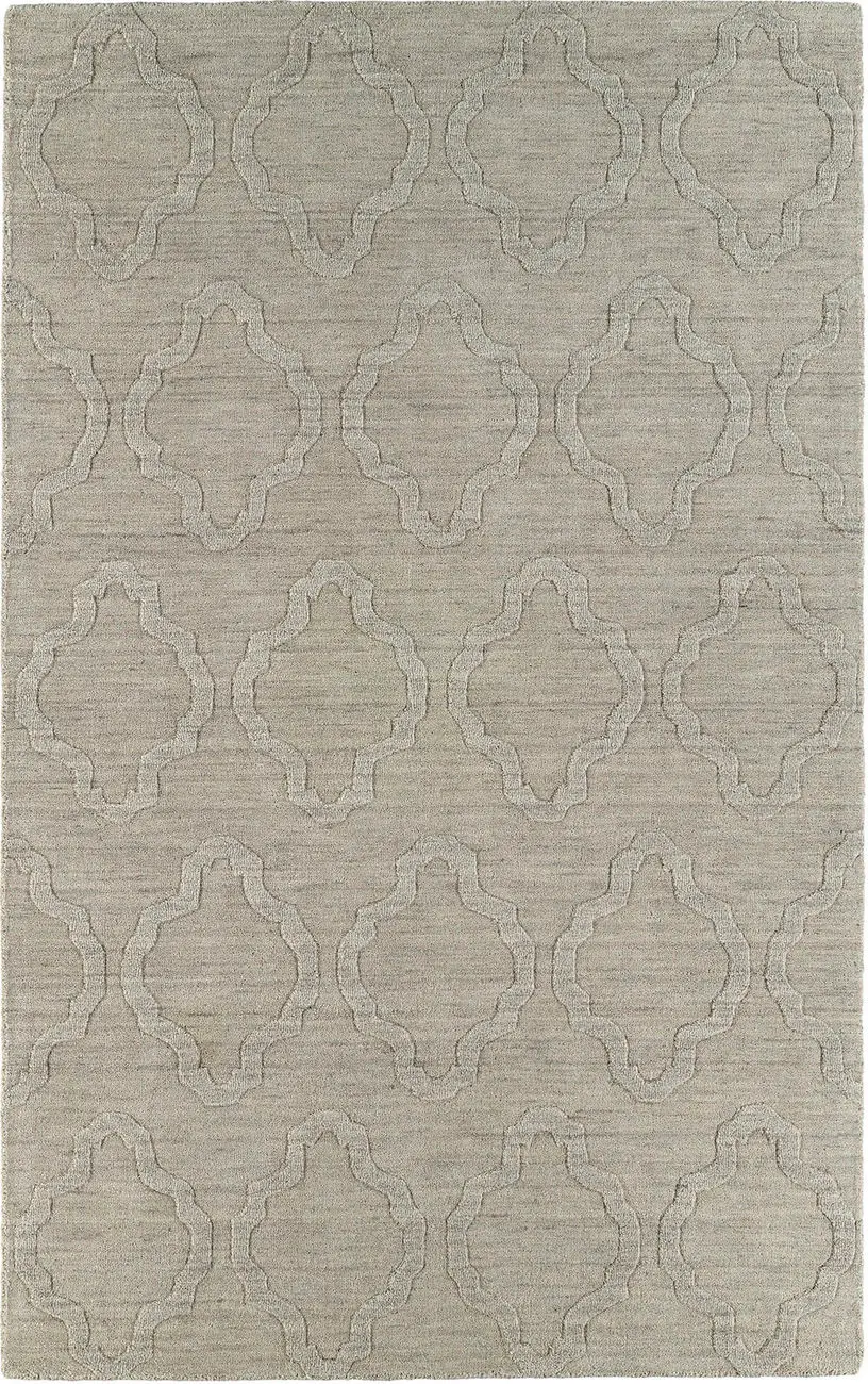 Modern Loom Imprints Oatmeal Patterned Modern Rug