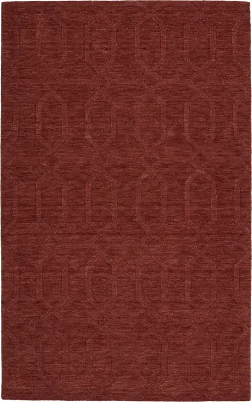 Modern Loom Imprints Cinnamon Patterned Modern Rug