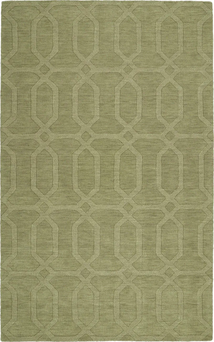 Modern Loom Imprints Hand Tufted Sage Patterned Modern Rug