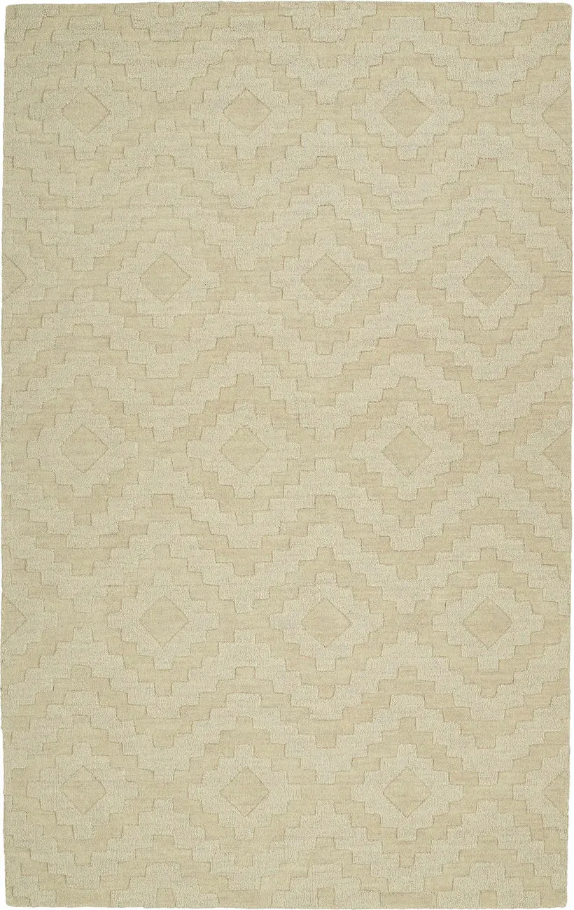 Modern Loom Imprints Hand Tufted Sand Patterned Modern Rug