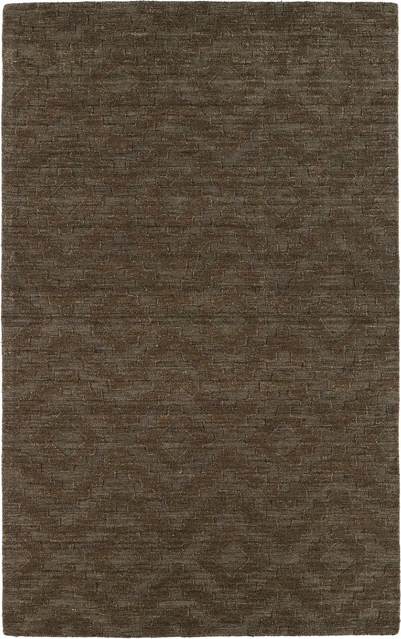 Modern Loom Imprints Chocolate Patterned Modern Rug 2