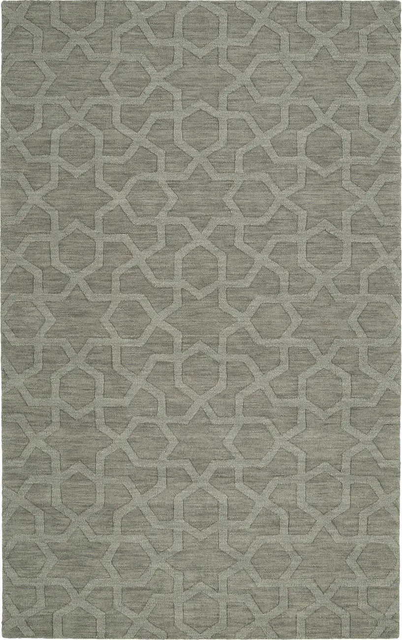 Modern Loom Imprints Hand Tufted Grey Patterned Modern Rug 2