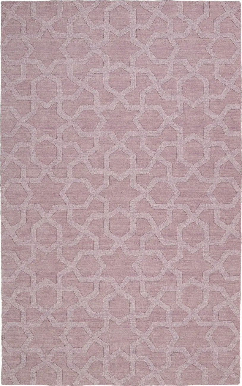 Modern Loom Imprints Hand Tufted Lilac Patterned Modern Rug