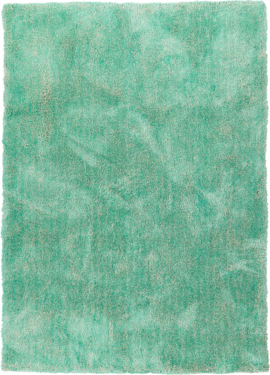 Modern Loom It's So Fabulous Shag Turquoise Solid Modern Rug