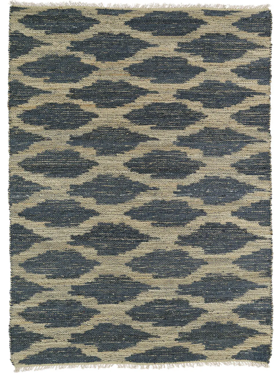 Modern Loom Kenwood Flatweave Denim Patterned Modern Rug