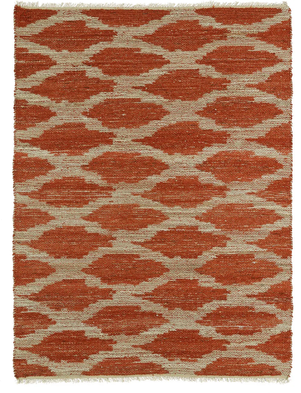 Modern Loom Kenwood Flatweave Paprika Patterned Modern Rug