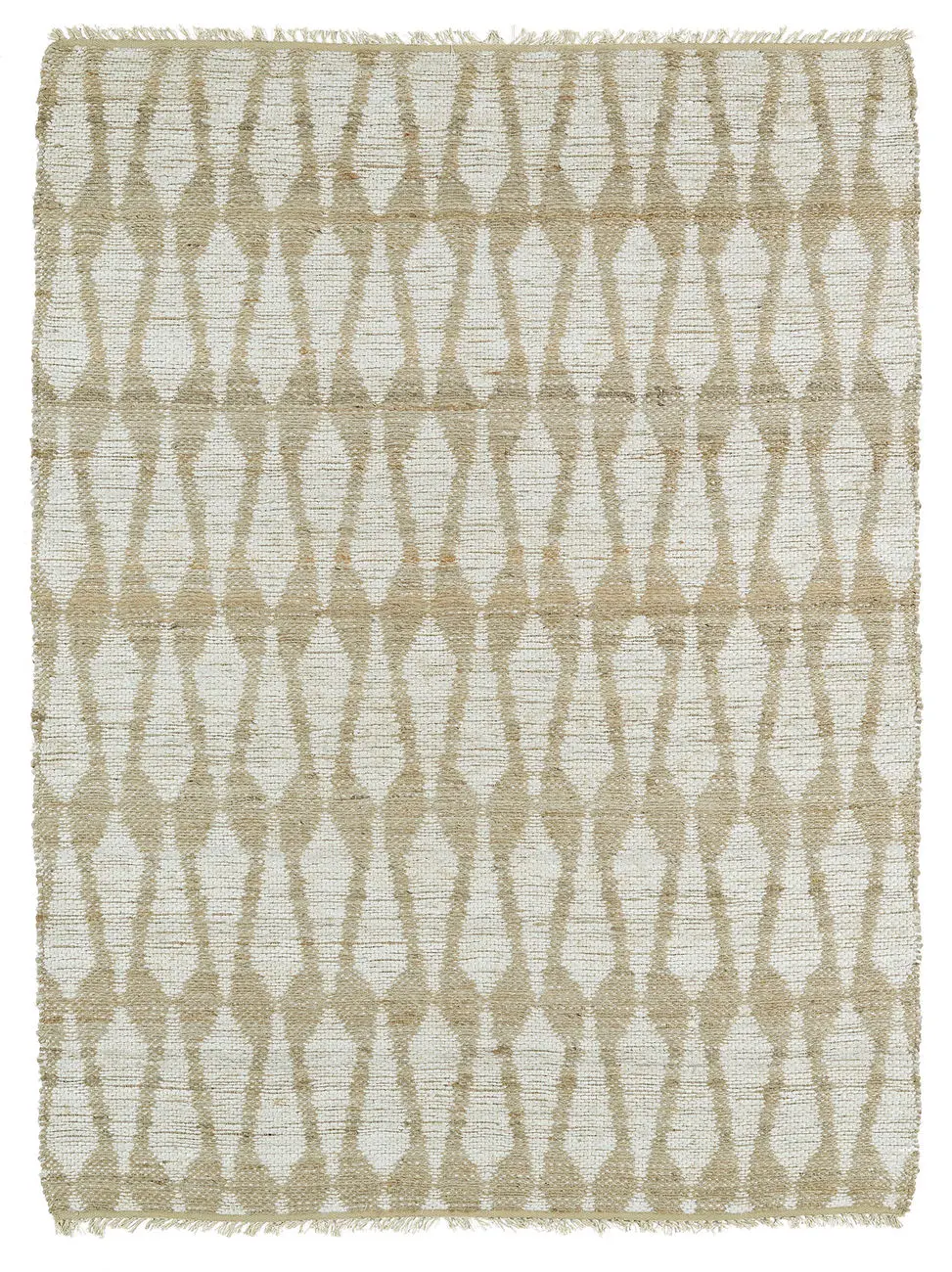 Modern Loom Kenwood Flatweave Ivory Patterned Modern Rug