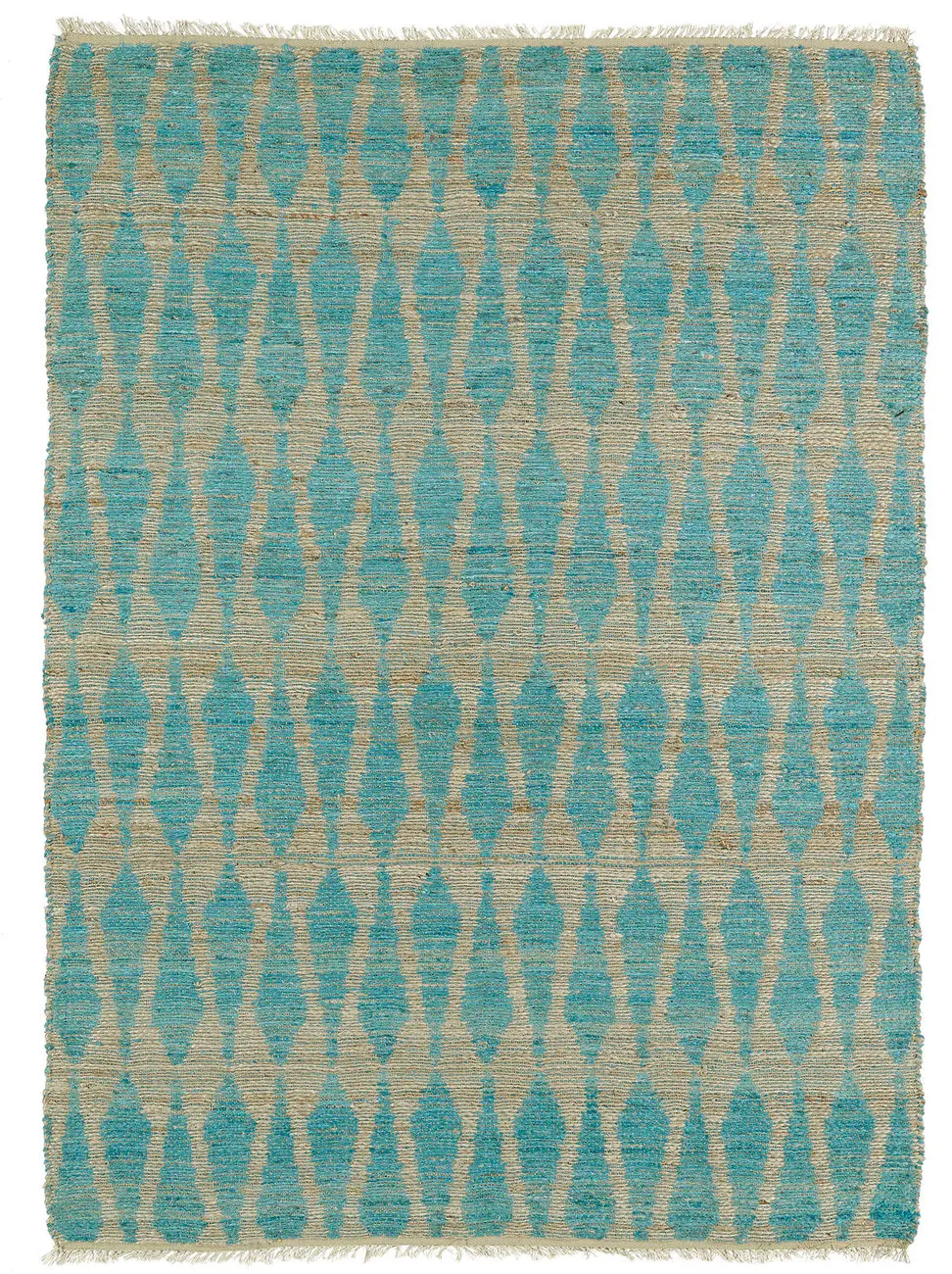 Modern Loom Kenwood Flatweave Teal Patterned Modern Rug 2