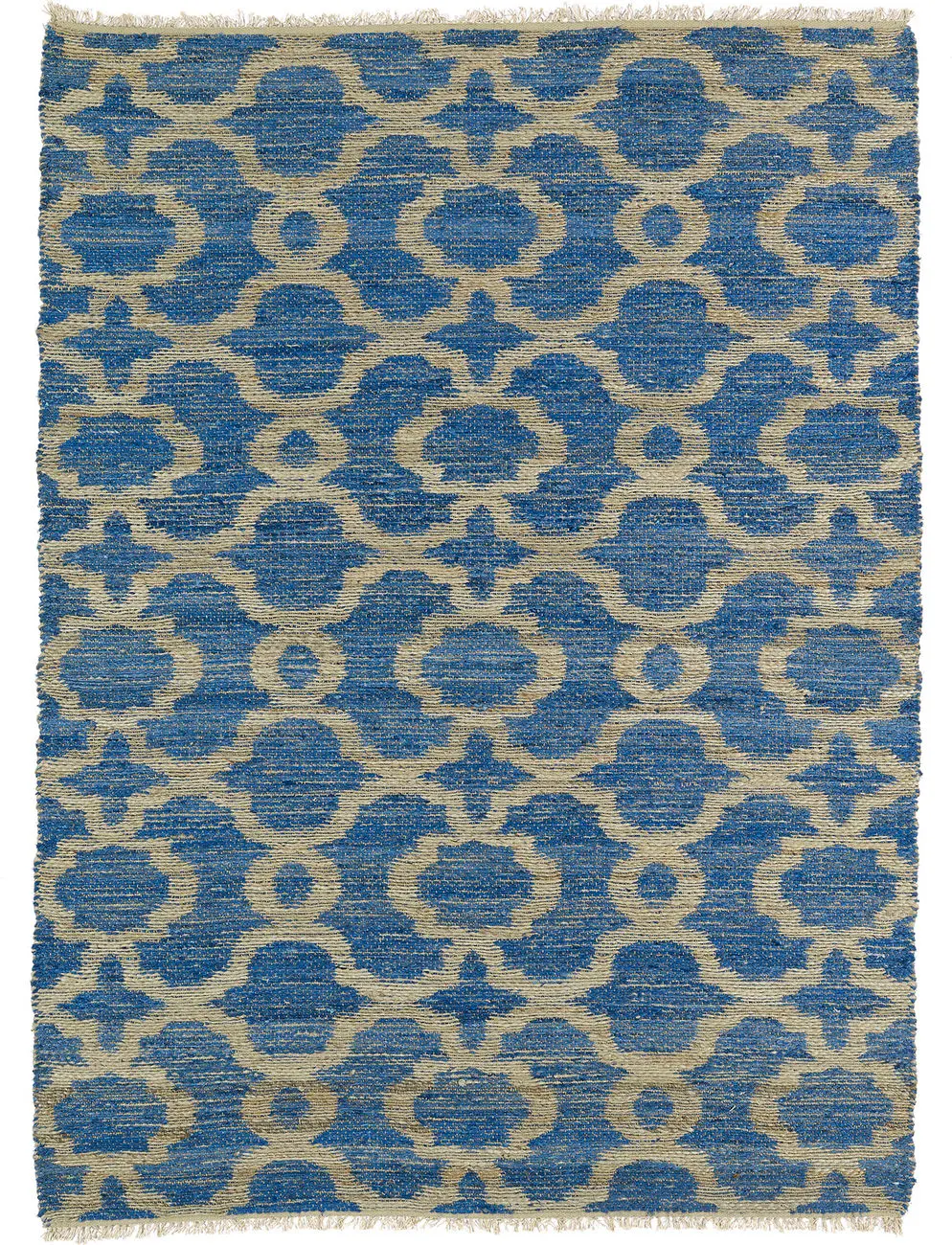 Modern Loom Kenwood Flatweave Blue Patterned Modern Rug