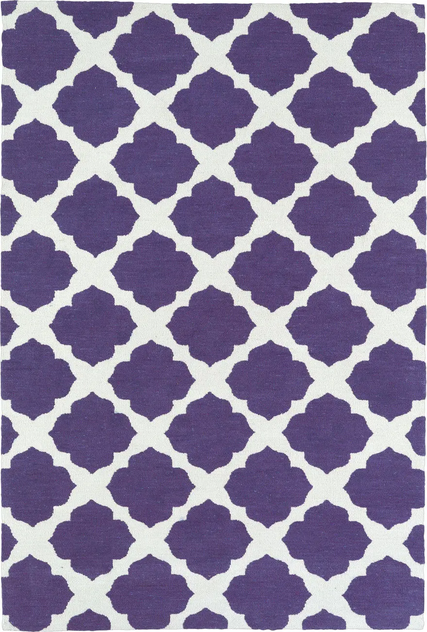 Modern Loom Lily & Liam Purple Patterned Modern Rug