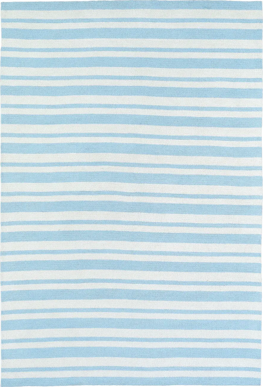 Modern Loom Lily & Liam Blue Striped Modern Rug