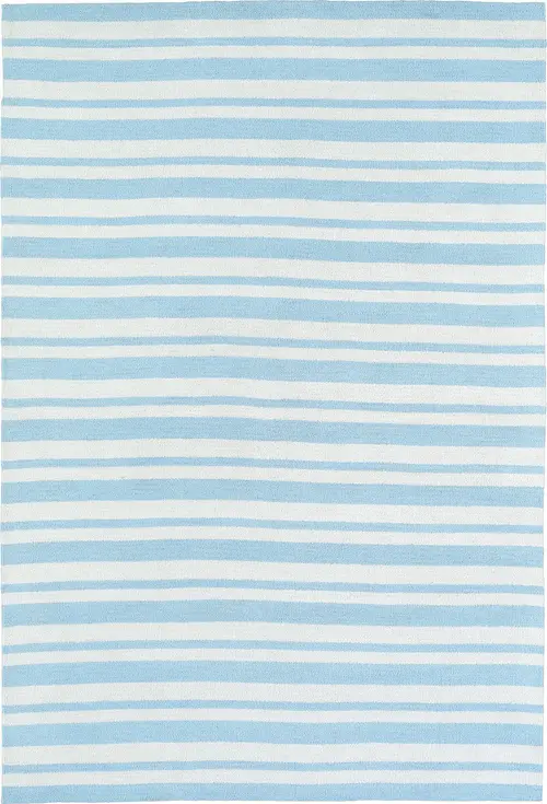 Modern Loom Lily & Liam Blue Striped Modern Rug