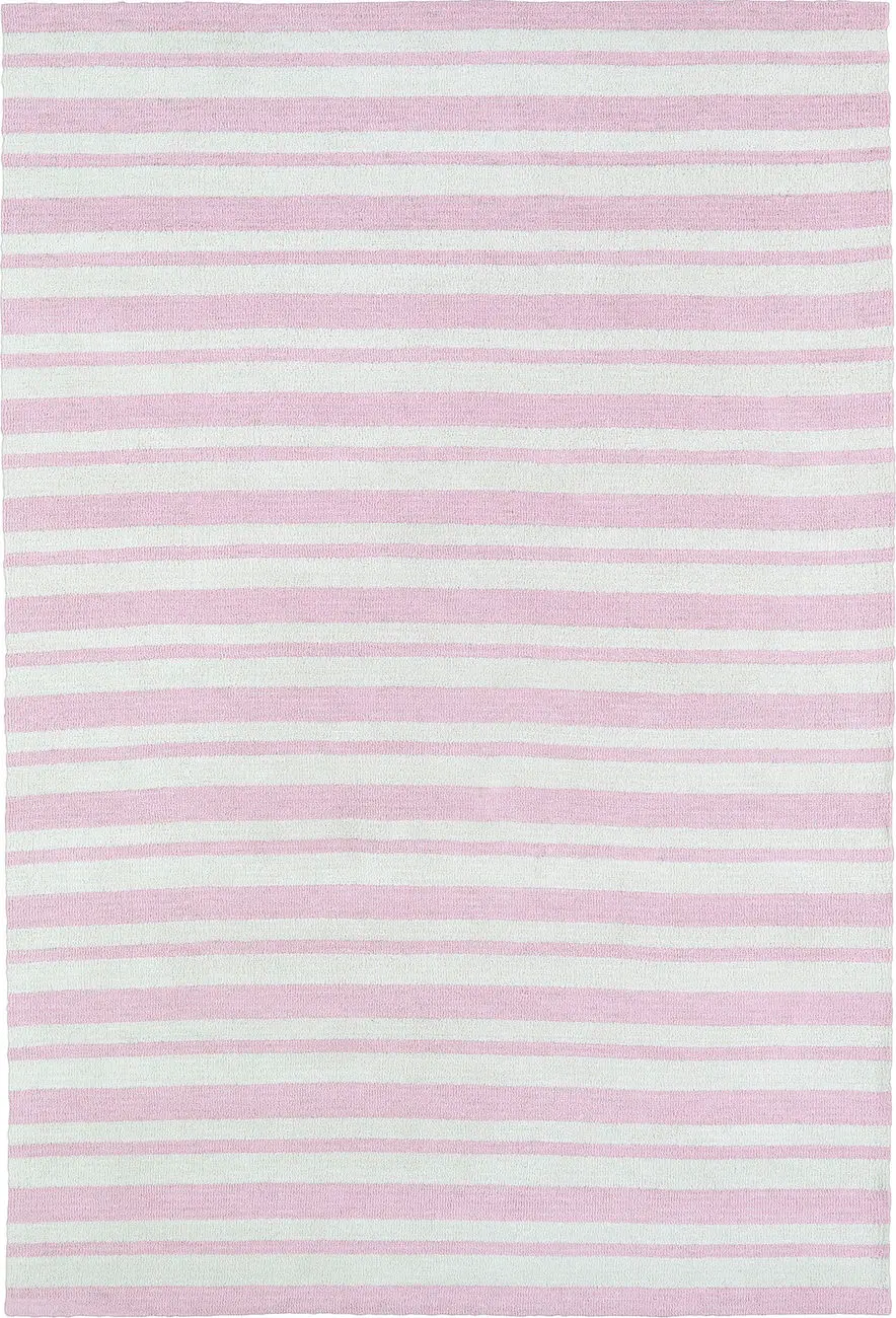 Modern Loom Lily & Liam Pink Striped Modern Rug