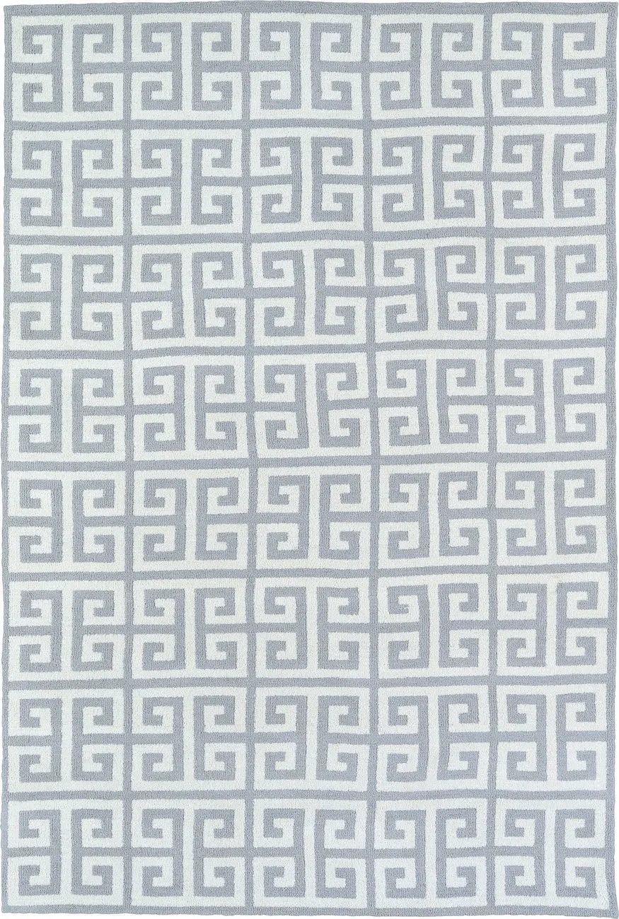 Modern Loom Lily & Liam Grey Striped Modern Rug 2