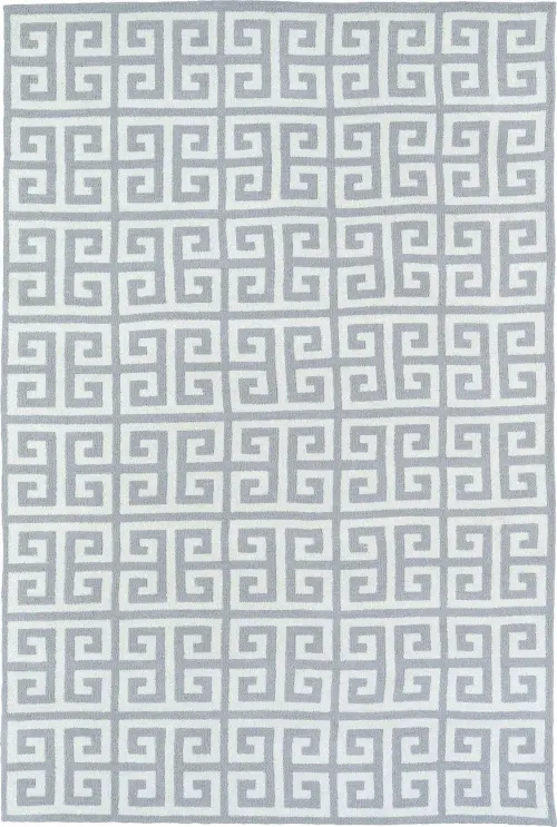 Modern Loom Lily & Liam Grey Striped Modern Rug 2