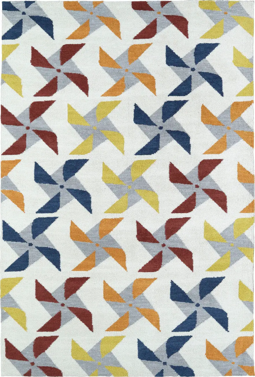 Modern Loom Lily & Liam Ivory Patterned Modern Rug