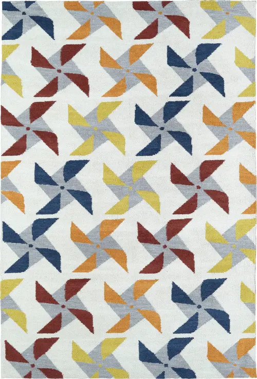 Modern Loom Lily & Liam Ivory Patterned Modern Rug