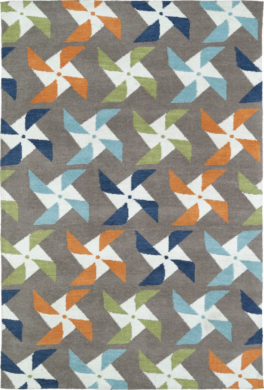 Modern Loom Lily & Liam Taupe Patterned Modern Rug