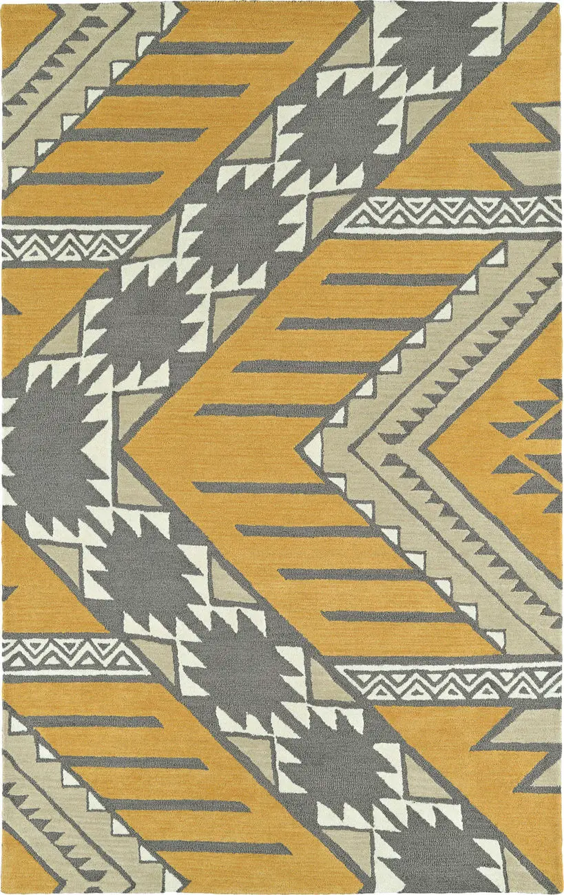 Modern Loom Lakota Steel Grey Southwest Contemporary Rug