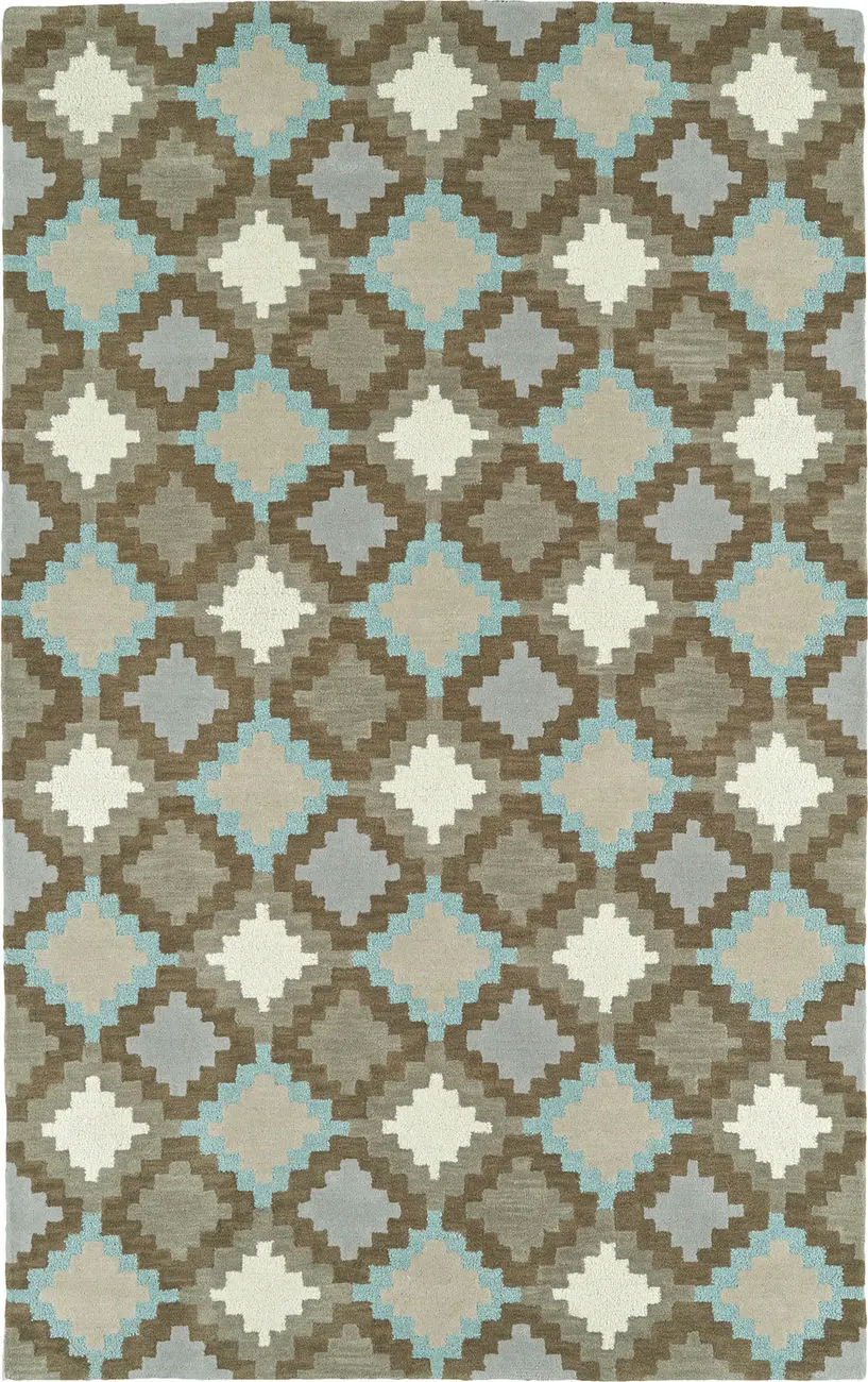 Modern Loom Lakota Dark Taupe Southwest Contemporary Rug